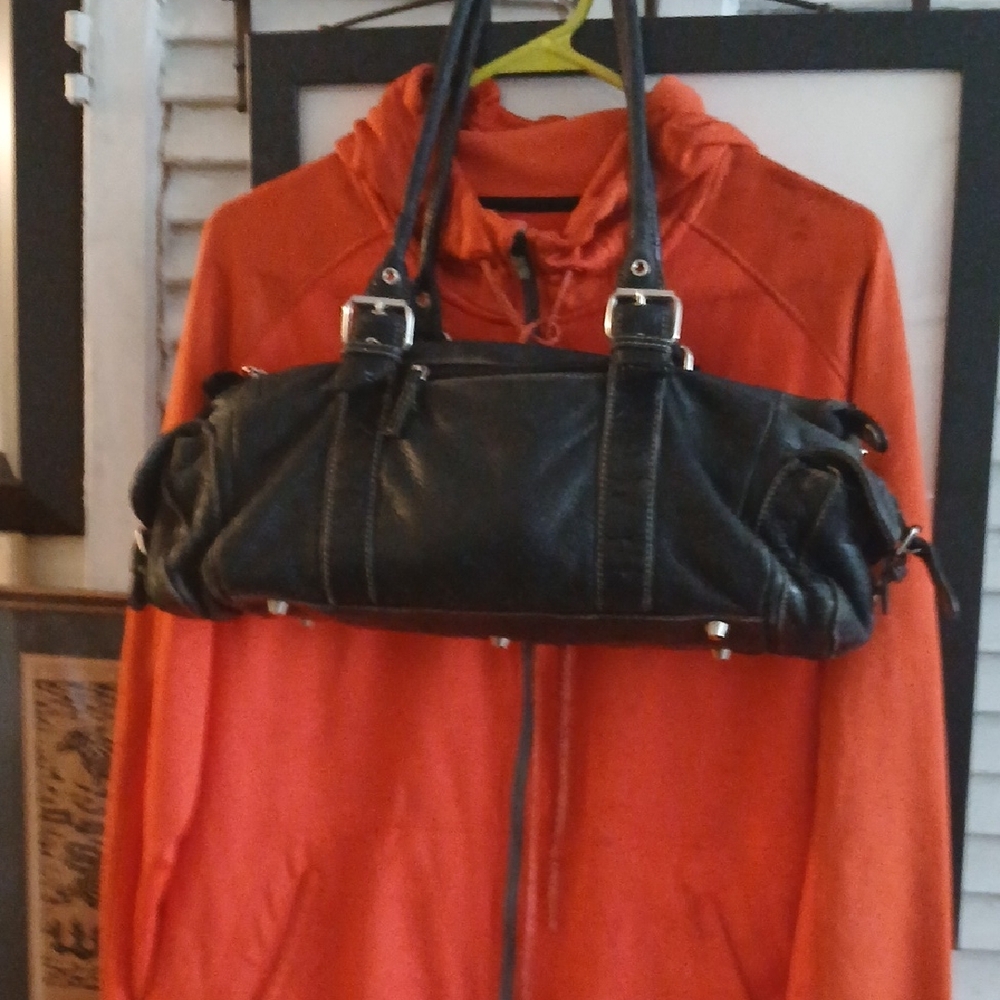 Coach Black Leather Shoulder Bag